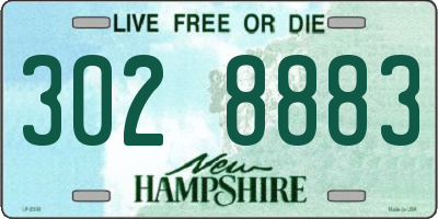NH license plate 3028883