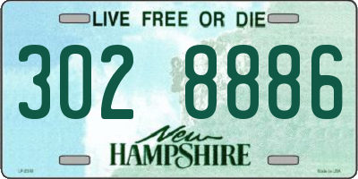 NH license plate 3028886