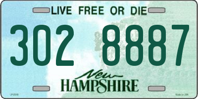 NH license plate 3028887