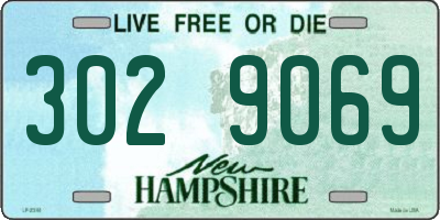 NH license plate 3029069