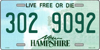 NH license plate 3029092
