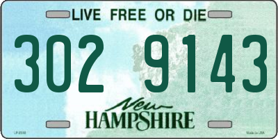 NH license plate 3029143