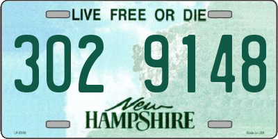 NH license plate 3029148