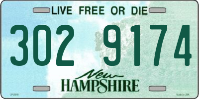 NH license plate 3029174