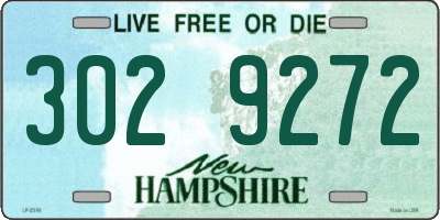 NH license plate 3029272