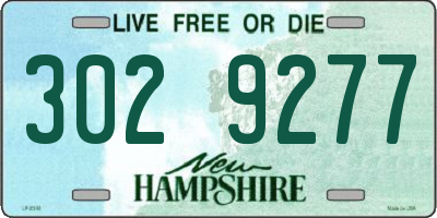 NH license plate 3029277