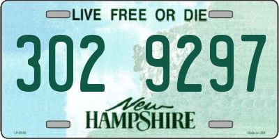 NH license plate 3029297