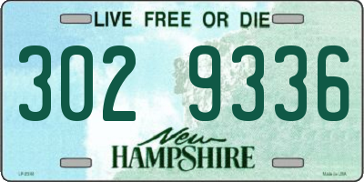 NH license plate 3029336