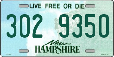 NH license plate 3029350