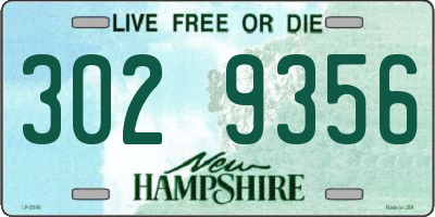 NH license plate 3029356