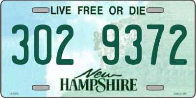 NH license plate 3029372