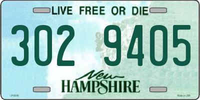 NH license plate 3029405