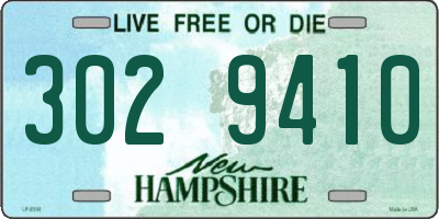 NH license plate 3029410