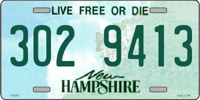 NH license plate 3029413