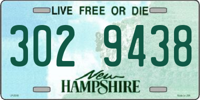 NH license plate 3029438