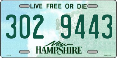NH license plate 3029443