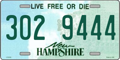 NH license plate 3029444