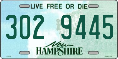 NH license plate 3029445