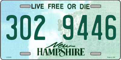 NH license plate 3029446