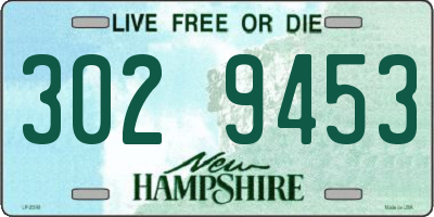 NH license plate 3029453
