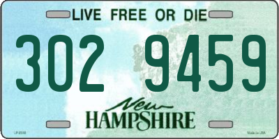 NH license plate 3029459