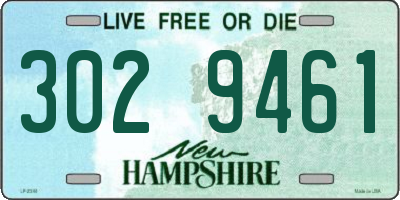 NH license plate 3029461