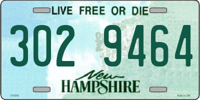 NH license plate 3029464