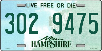 NH license plate 3029475