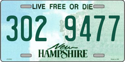 NH license plate 3029477