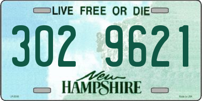 NH license plate 3029621