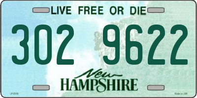 NH license plate 3029622