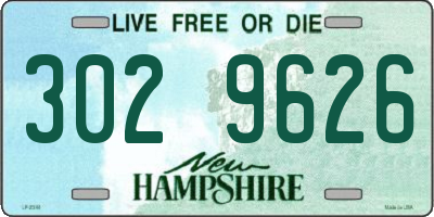 NH license plate 3029626