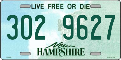 NH license plate 3029627