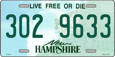 NH license plate 3029633