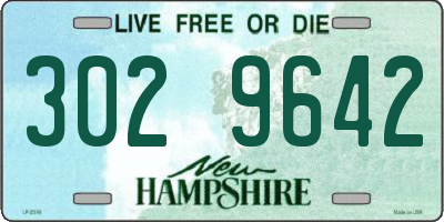 NH license plate 3029642