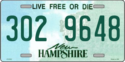NH license plate 3029648