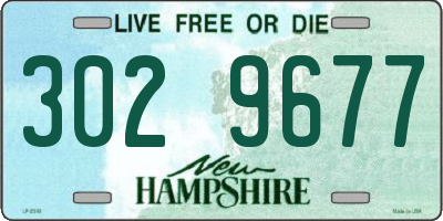 NH license plate 3029677