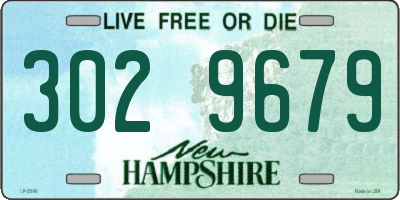 NH license plate 3029679