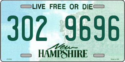 NH license plate 3029696