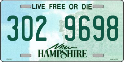 NH license plate 3029698