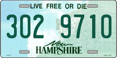 NH license plate 3029710