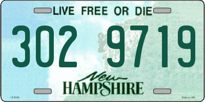 NH license plate 3029719