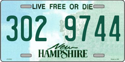 NH license plate 3029744