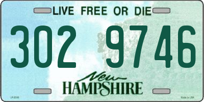 NH license plate 3029746