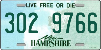 NH license plate 3029766