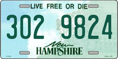NH license plate 3029824
