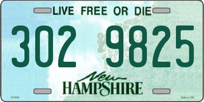 NH license plate 3029825