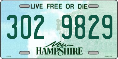 NH license plate 3029829