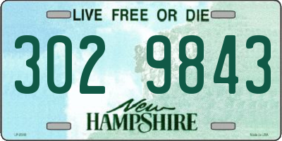 NH license plate 3029843