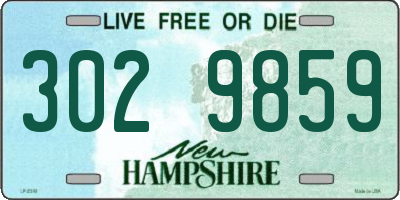 NH license plate 3029859